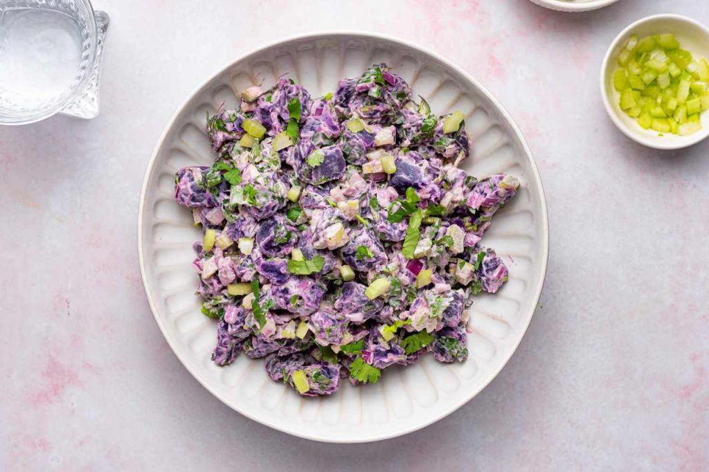 Purple Sweet Potato Salad