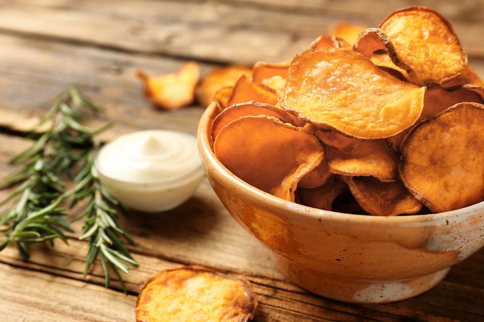 Healthy Baked Potato Chips