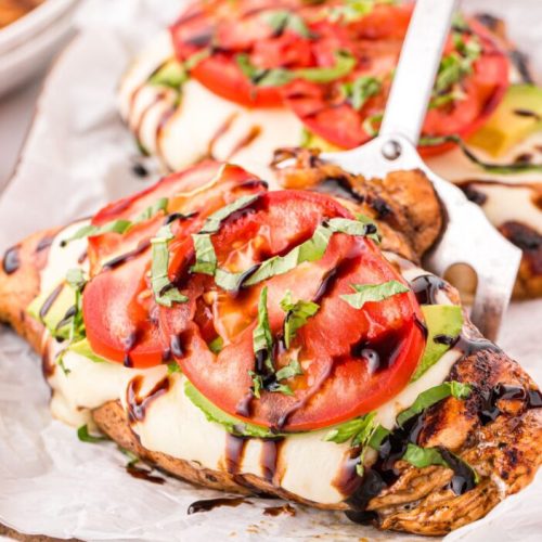 Chicken Breast with Avocado, Tomato and Cheese
