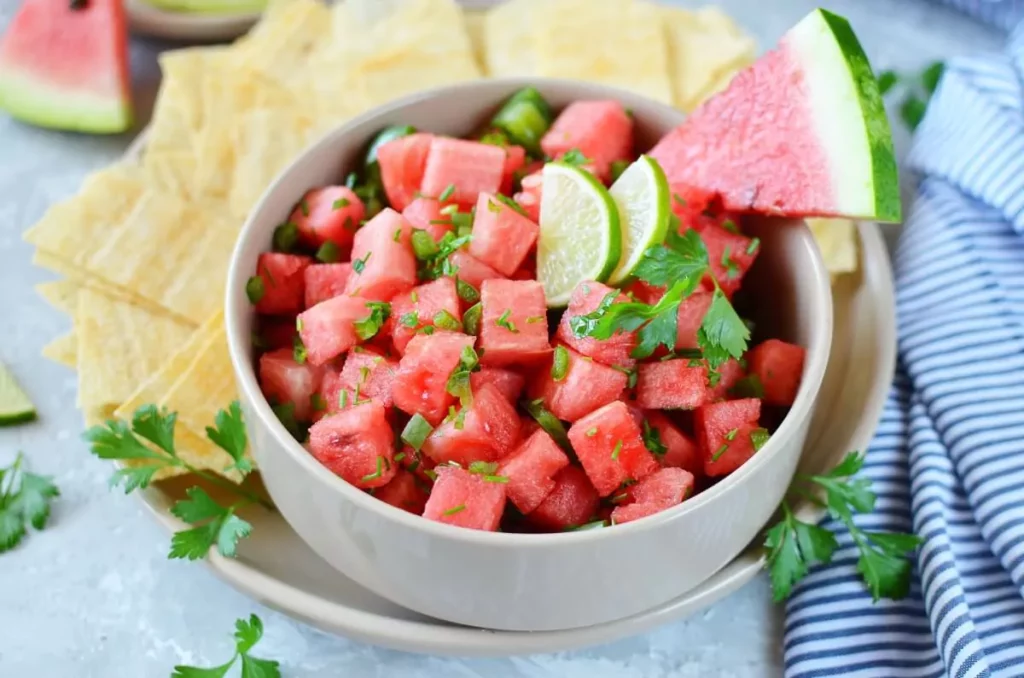 Watermelon Fire and Ice Salsa